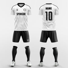 XTeamwear Soccer Uniforms white / S Light-colored geometric gradient - Custom Soccer Jerseys Kit Sublimated for Team