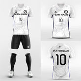 XTeamwear Soccer Uniforms White / S Marble Design - Custom Soccer Jerseys Kit Sublimated for High School