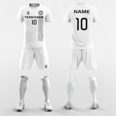 XTeamwear Soccer Uniforms White / S Retro Ribbon - Custom Soccer Jerseys Kit Sublimated for Club