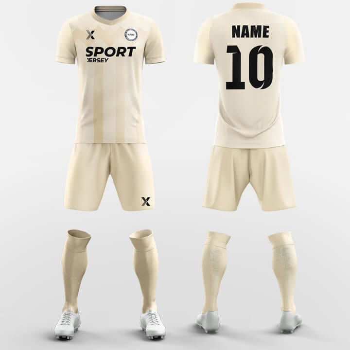 XTeamwear Soccer Uniforms Yellow Ribbon - Custom Soccer Jerseys Kit Sublimated Design