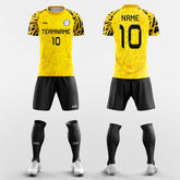 XTeamwear Soccer Uniforms Yellow / S Clutter - Custom Soccer Jerseys Kit Sublimated for Team FT260301S