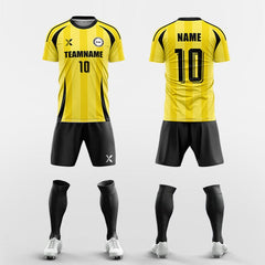 XTeamwear Soccer Uniforms yellow / S fangs - Custom Soccer Jerseys Kit Sublimated for Team