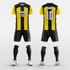 XTeamwear Soccer Uniforms Yellow / S Readily - Custom Soccer Jerseys Kit Sublimated Design
