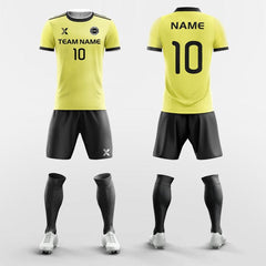 XTeamwear Soccer Uniforms Yellow / S Solid Color - Custom Soccer Jerseys Kit Sublimated for Club