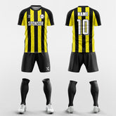 XTeamwear Soccer Uniforms yellow / S Vertical flat line - Custom Soccer Jerseys Kit Sublimated for Team