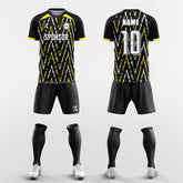 XTeamwear Soccer Uniforms yellow / S Wavy dashed line - Custom Soccer Jerseys Kit Sublimated for Team