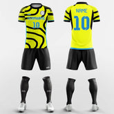 XTeamwear Soccer Uniforms Yellow / S Zebra - Custom Soccer Jerseys Kit Sublimated for Team
