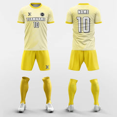 XTeamwear Soccer Uniforms Yellow / S Zest-Custom Soccer Jerseys Kit Sublimated Design