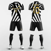 XTeamwear Soccer Uniforms Zebra - Custom Soccer Jerseys Kit Sublimated Design