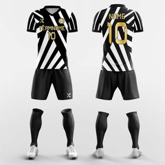 XTeamwear Soccer Uniforms Zebra - Custom Soccer Jerseys Kit Sublimated Design