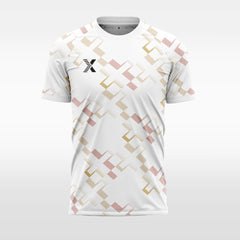 XTeamwear yellow / S Cross Square Pattern - Custom Design Soccer Jersey for Men Sublimation