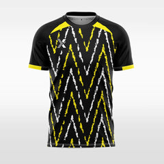 XTeamwear yellow / S Wavy dashed line - Custom Design Soccer Jersey for Men Sublimation