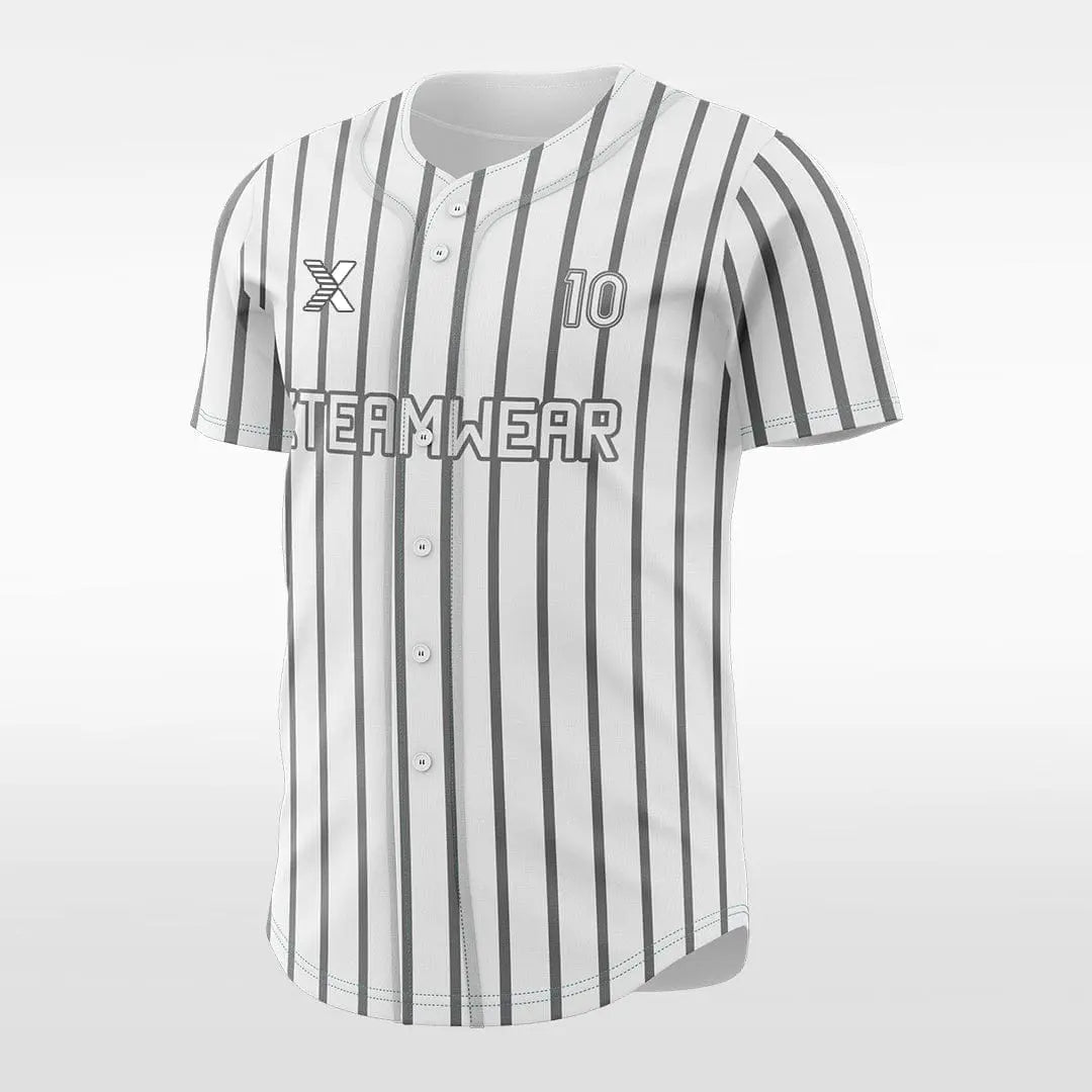 XTeamwear Zebra - Customized Men's Sublimated Button Down Baseball Jersey