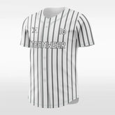 XTeamwear Zebra - Customized Men's Sublimated Button Down Baseball Jersey