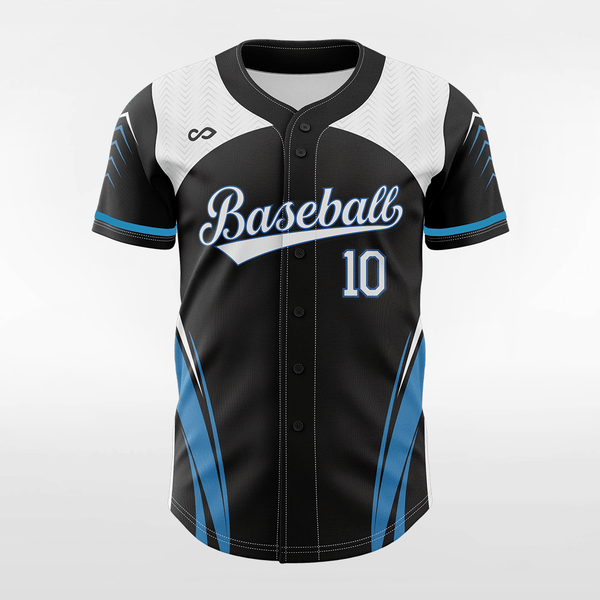 Black Square-Custom Sublimated Button Down Baseball Jersey-XTeamwear