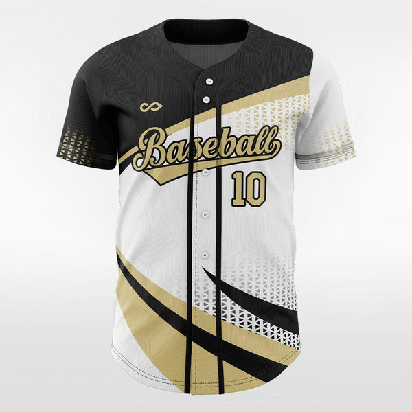 Pixel Fire-Custom Sublimated Button Down Baseball Jersey-XTeamwear