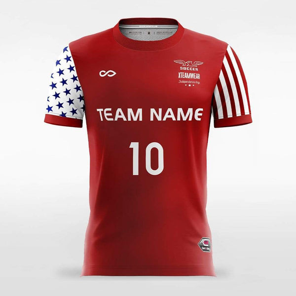 Team Denmark - Customized Men's Sublimated Soccer Jersey-XTeamwear