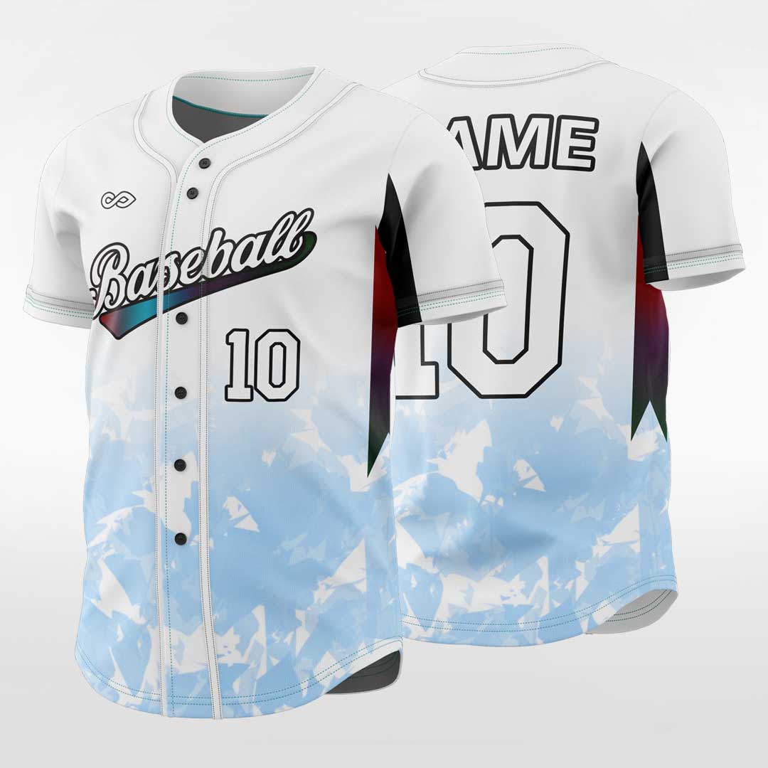 Tree Shadows-Custom Sublimated Button Down Baseball Jersey-XTeamwear