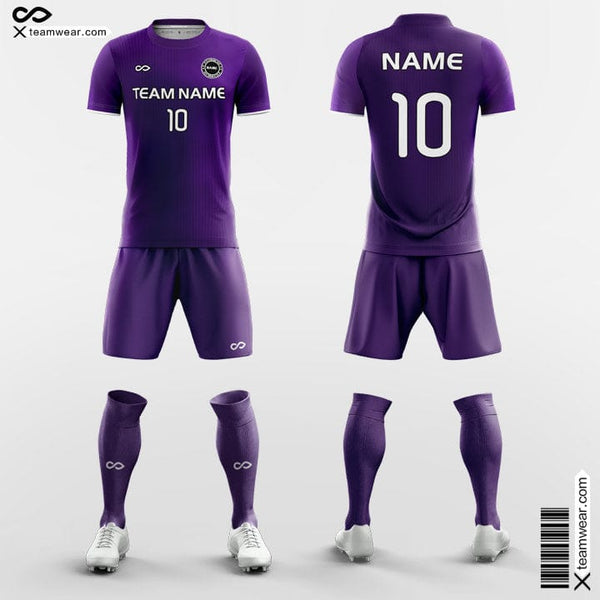 Purple Balck Stripe Training Jersey Women Design Soccer Wear Cheap