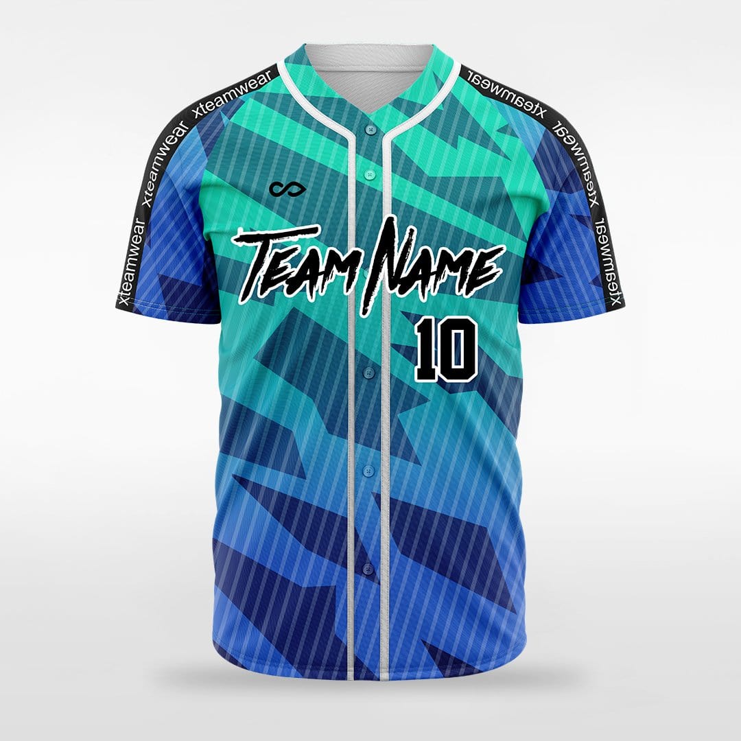 Black Square-Custom Sublimated Button Down Baseball Jersey-XTeamwear