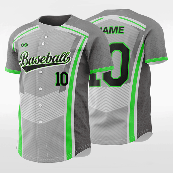 Black Square-Custom Sublimated Button Down Baseball Jersey-XTeamwear