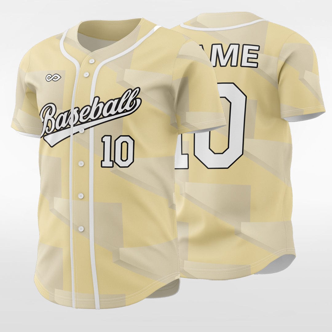 Black Square-Custom Sublimated Button Down Baseball Jersey-XTeamwear