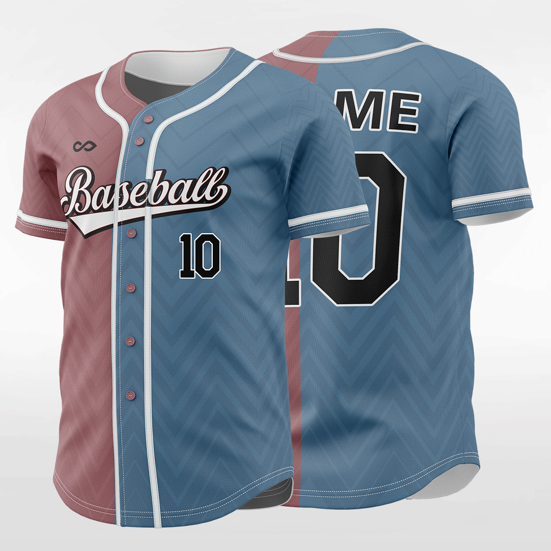 Custom Sublimated Two Button Baseball Jersey - Coastal Reign