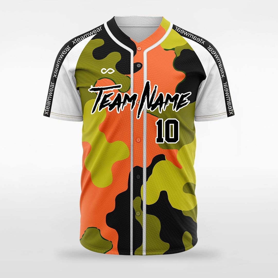 Black Square-Custom Sublimated Button Down Baseball Jersey-XTeamwear