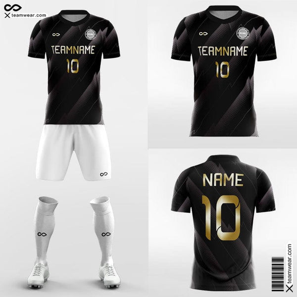 Black Gold - Custom Soccer Jerseys Kit Sublimated for League-XTeamwear