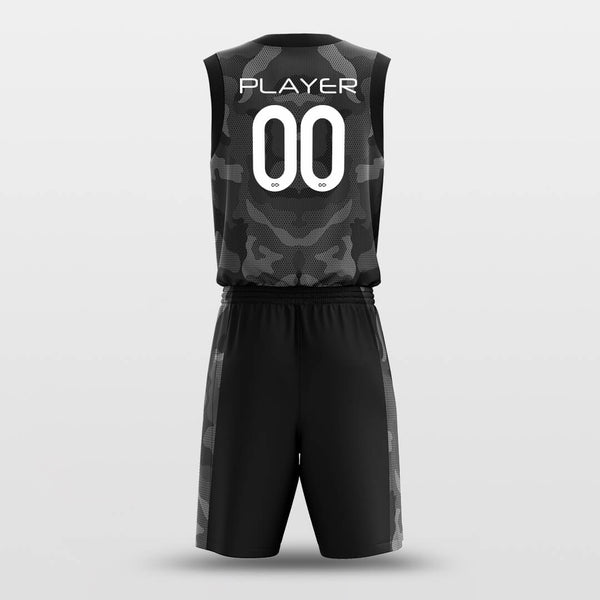 Black Camouflage - Custom Sublimated Basketball Jersey Set-XTeamwear