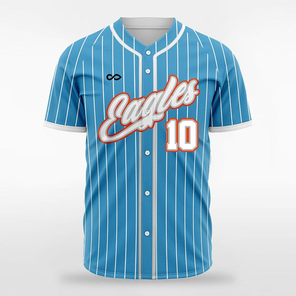 Sublimated Full Button Pinstripe Baseball Jerseys