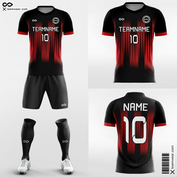 Contrast Striped Custom Soccer Jerseys Kit Sublimated for YouthXTeamwear