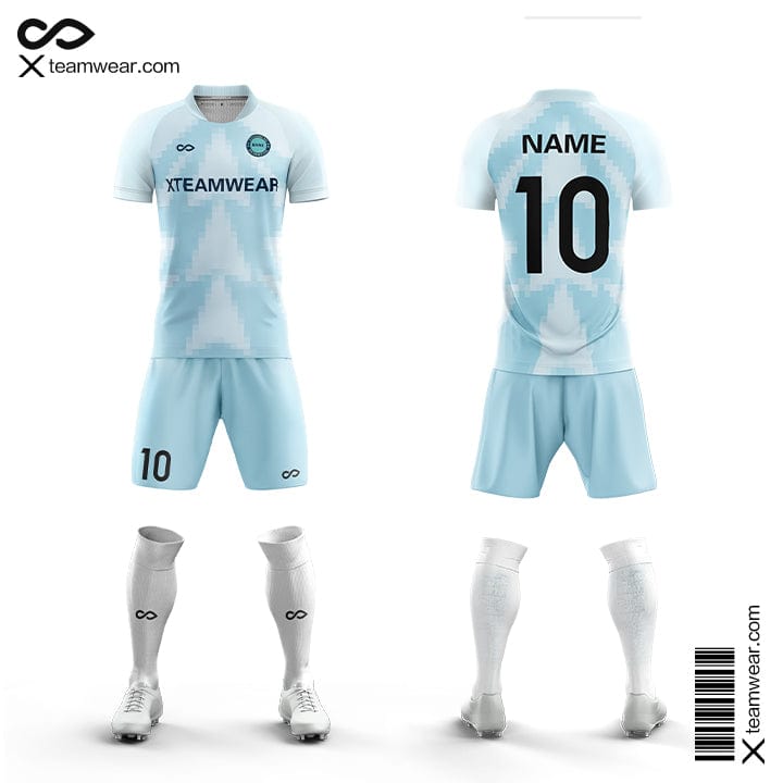 Cool Mosaic - Custom Soccer Jerseys Kit Grey Design for Team-XTeamwear