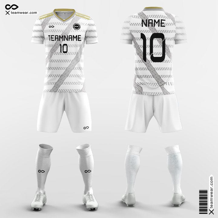 Soccer Jersey Or Football Kit Collection In Black And White