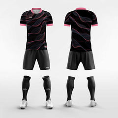 Cikers Sports 非黑五 Black&Pink / S Streamer - Men's Sublimated Football Kit