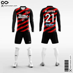 Cikers Sports 非黑五 Black / S Thorn - Men's Sublimated Long Sleeve Football Kit