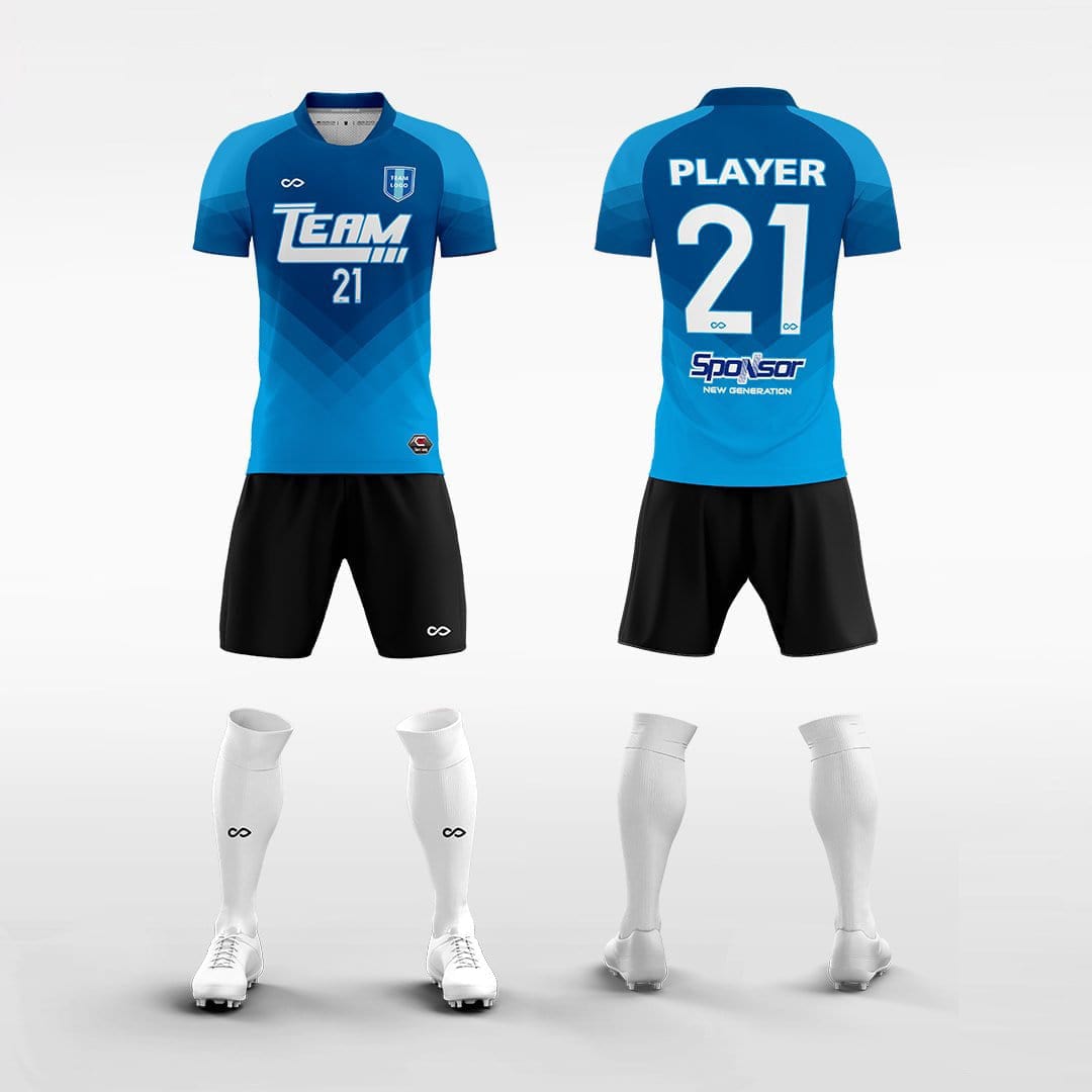 Cikers Sports 非黑五 Blue / XXXS Continent - Kids Sublimated Football Kit