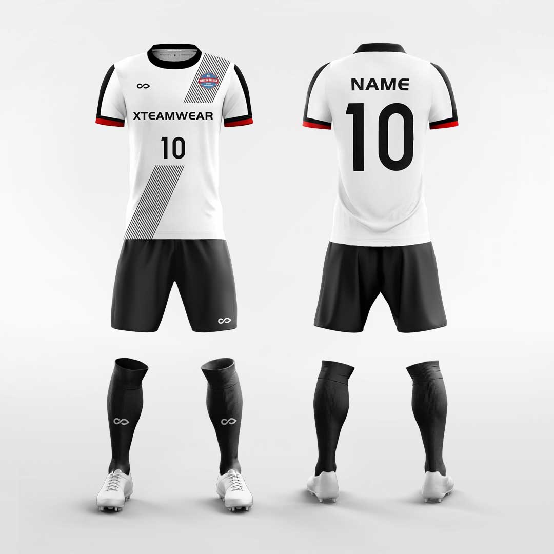 Cikers Sports 非黑五 White&Black / S Halo - Men's Sublimated Football Kit