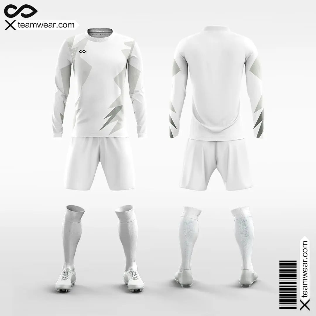 Cikers Sports 非黑五 White / S Light And Shadow - Men's Sublimated Long Sleeve Football Kit