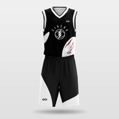 Cikers Sports Basketball Jersey black / S Killer Whale- Sublimated Basketball Set