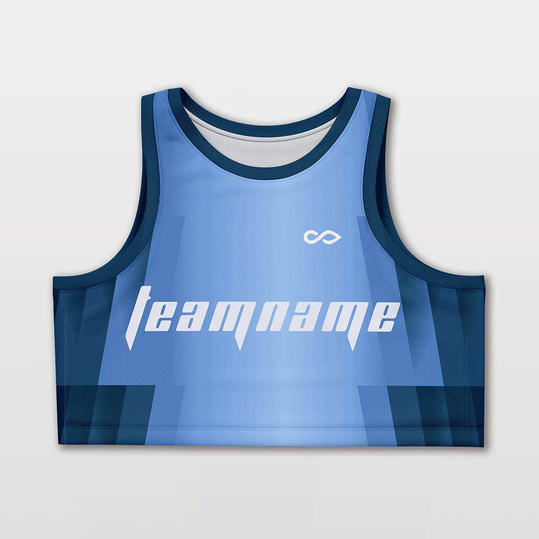 Cikers Sports Basketball Jersey Blue / S Customized Women's Loose Sleveless Workout Crop Tops