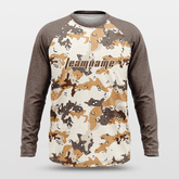 Cikers Sports Basketball Jersey Brown / S Desert - Customized Baggy Long Sleeve Shooting Jersey