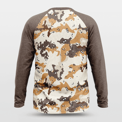 Cikers Sports Basketball Jersey Desert - Customized Baggy Long Sleeve Shooting Jersey