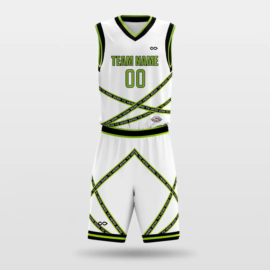 Cikers Sports Basketball Jersey Green / S Fission - Customized Sublimated Basketball Set