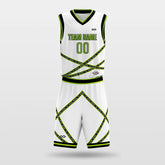Cikers Sports Basketball Jersey Green / S Fission - Customized Sublimated Basketball Set