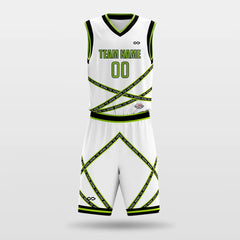 Cikers Sports Basketball Jersey Green / S Fission - Customized Sublimated Basketball Set