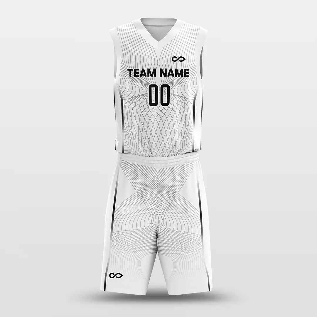 Cikers Sports Basketball Jersey Latitude and Longitude - Customized Sublimated Basketball Set