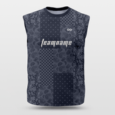 Cikers Sports Basketball Jersey Navy / S Paisley - Customized Wide Shoulder Basketball Jersey