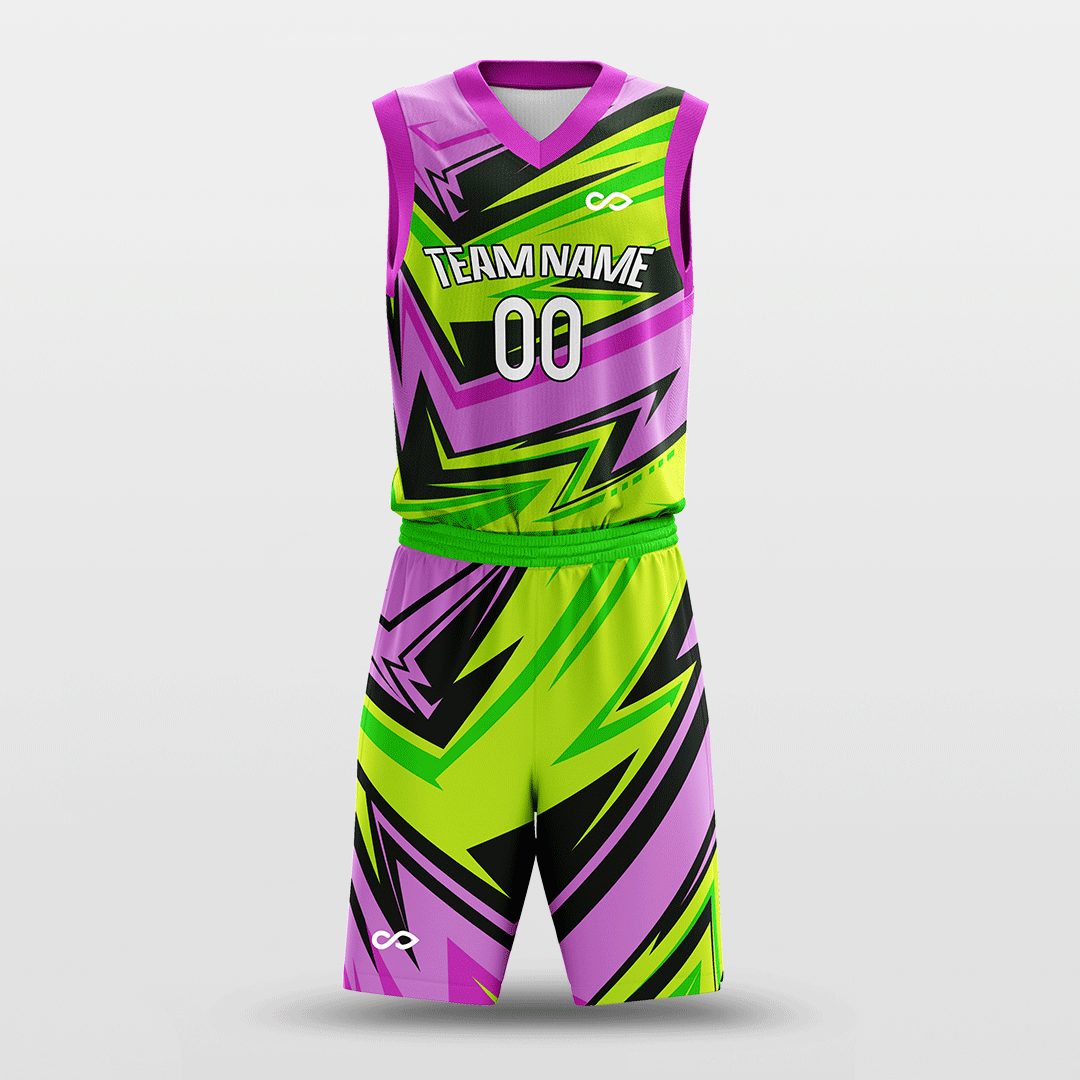 Cikers Sports Basketball Jersey Purple / S Boom - Customized Sublimated Basketball Set