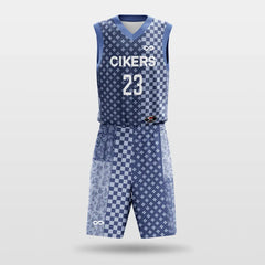 Cikers Sports Basketball Jersey Purple / S Cashew - Customized Sublimated Basketball Set
